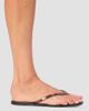 Black Suede Studio Women's Crystal Snake PVC Flip Flops - 5