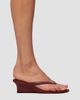 Black Suede Studio Women's Easy 50MM Leather Wedges - 5