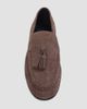 Black Suede Studio Women's Finn Croc Suede Loafers - 3