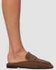 Black Suede Studio Women's Gabby Croc Suede Loafer Mules - 5