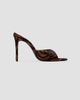 Black Suede Studio Women's Jazz 100MM Pony Hair Mules - 1