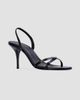 Black Suede Studio Women's Jolla 80MM Leather Slingback Sandals - 2