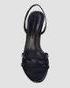 Black Suede Studio Women's Jolla 80MM Leather Slingback Sandals - 3