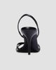 Black Suede Studio Women's Jolla 80MM Leather Slingback Sandals - 4