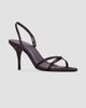 Black Suede Studio Women's Jolla 80MM Satin Slingback Sandals - 2