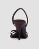 Black Suede Studio Women's Jolla 80MM Satin Slingback Sandals - 4