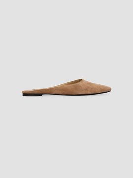 Black Suede Studio Women's Lucia Suede Ballerina Mules
