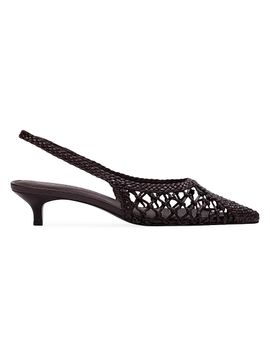 Black Suede Studio Women's Maggie 35MM Pumps