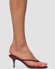 Black Suede Studio Women's Marci 65MM Patent Mule Sandals - 5