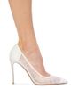Black Suede Studio Women's Marina 100MM Lace Pumps - 6