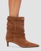 Black Suede Studio Women's Marty 50MM Slouchy Boots - 5