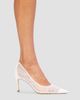 Black Suede Studio Women's Mia 80MM Lace Pumps - 5