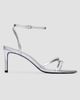 Black Suede Studio Women's Miley 70MM Metallic Sandals - 1