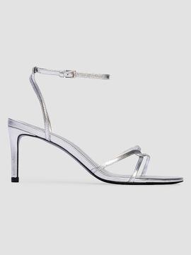 Black Suede Studio Women's Miley 70MM Metallic Sandals