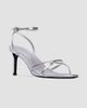 Black Suede Studio Women's Miley 70MM Metallic Sandals - 2