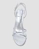 Black Suede Studio Women's Miley 70MM Metallic Sandals - 3