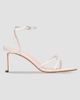 Black Suede Studio Women's Miley 70MM Satin Sandals - 1