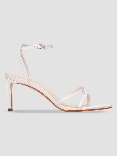 Black Suede Studio Women's Miley 70MM Satin Sandals