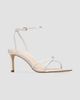 Black Suede Studio Women's Miley 70MM Satin Sandals - 2