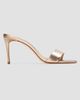 Black Suede Studio Women's Naomi 80MM Metallic Mule Sandals - 1