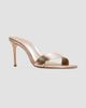 Black Suede Studio Women's Naomi 80MM Metallic Mule Sandals - 2