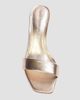Black Suede Studio Women's Naomi 80MM Metallic Mule Sandals - 3