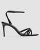 Black Suede Studio Women's Olie 80MM Leather Sandals - 1
