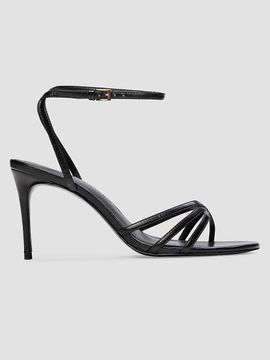 Black Suede Studio Women's Olie 80MM Leather Sandals