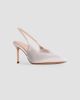 Black Suede Studio Women's Royale 80MM Satin Pumps - 2