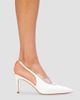 Black Suede Studio Women's Royale 80MM Satin Pumps - 5