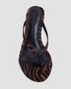 Black Suede Studio Women's Tash 50MM Pony Hair Sandals - 3
