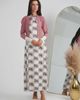 Blanc et Noir Blanc et Noir Cropped Cardigan Maxi Printed Jumper Set - 2