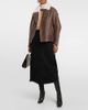 Blancha Blancha Shearling-trimmed leather jacket - 2