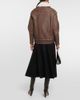 Blancha Blancha Shearling-trimmed leather jacket - 3