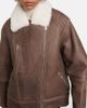 Blancha Blancha Shearling-trimmed leather jacket - 4