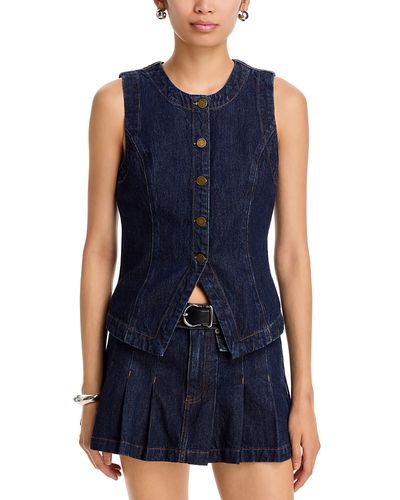 Blanknyc Blanknyc Denim Button Front Vest Top