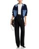 Blanknyc Blanknyc Denim Knit Mixed Media Sweater Shacket - 2