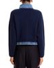 Blanknyc Blanknyc Denim Knit Mixed Media Sweater Shacket - 3