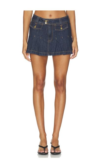 BLANKNYC BLANKNYC Denim Pleated Skirt