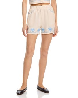 Blanknyc Blanknyc Embroidered Pull On Shorts
