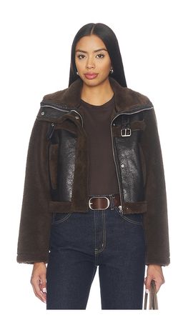 BLANKNYC BLANKNYC Faux Fur Cropped Jacket