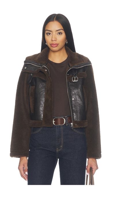 BLANKNYC BLANKNYC Faux Fur Cropped Jacket