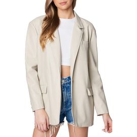 BLANKNYC BLANKNYC Faux Leather Blazer
