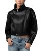 Blanknyc Blanknyc Faux Leather Funnel Collar Bomber Jacket - 1