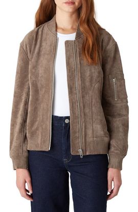 BLANKNYC BLANKNYC Faux Suede Bomber Jacket