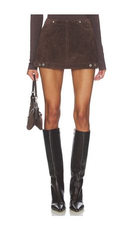 BLANKNYC BLANKNYC Faux Suede Mini Skirt
