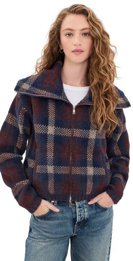 BLANKNYC BLANKNYC Field Day Bomber Jacket Burgundy