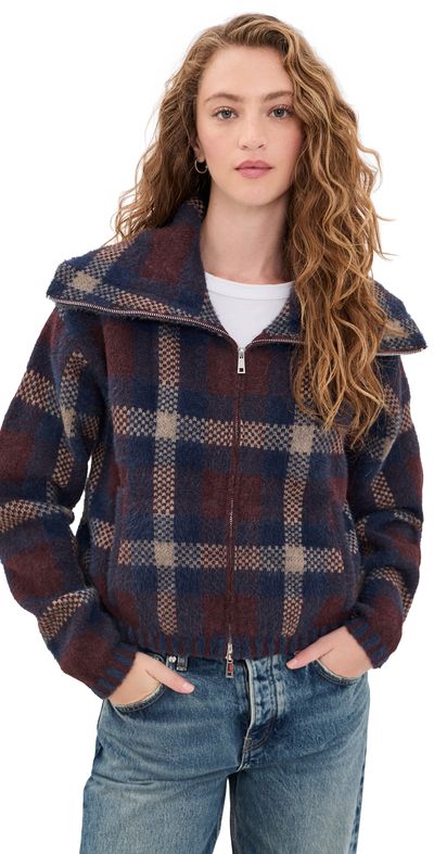 BLANKNYC BLANKNYC Field Day Bomber Jacket Burgundy