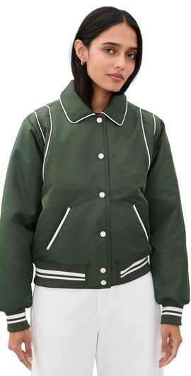BLANKNYC BLANKNYC Game Face Bomber Jacker Olive