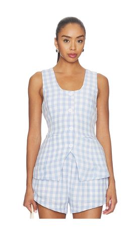 BLANKNYC BLANKNYC Gingham Sleeveless Top